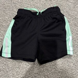 Kids Black and Green Shorts